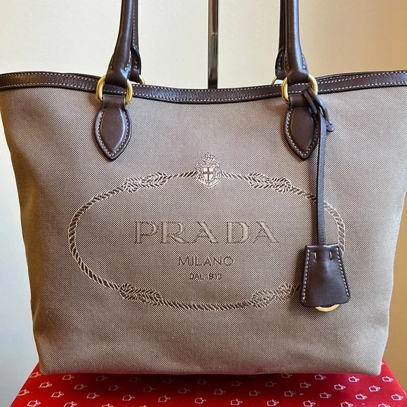 Prada | Bags | Authentic Prada Jacquard Toteshoulder Bag